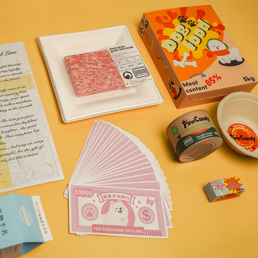 Eco-Friendly Pet Memorial Joss Paper for Dogs - Standard Taoism Ritual Kit