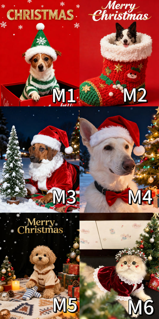 Special Christmas Pet Portrait, Festive Custom Pet Art, Delivered in 48hrs, Holiday Pet Gift, Printable Wall Art