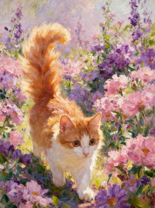 Pastoral Oil Painting Pet Portrait, Custom Cottagecore Pet Art, Delivered in 48hrs, Romantic Landscape Pet Gift, Printable Art