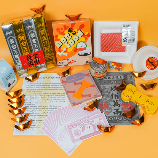 Traditional Chinese Rituals-Eco-Friendly Pet Memorial Joss Paper for Dogs - Standard Taoism Ritual Kit